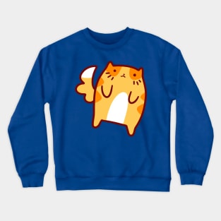 Stubby Little Orange Tabby Crewneck Sweatshirt